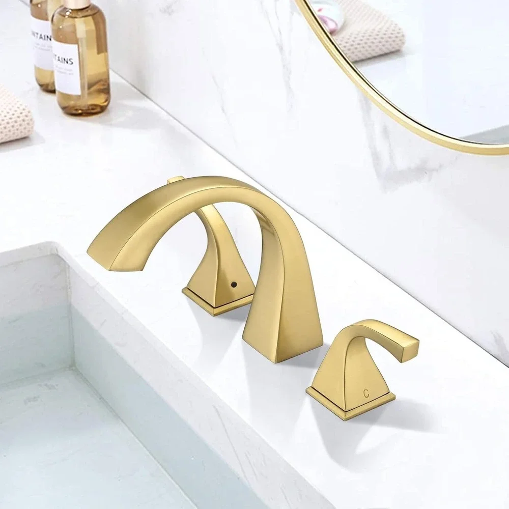 EQLOO 8 Inch Widespread Bathroom Faucet